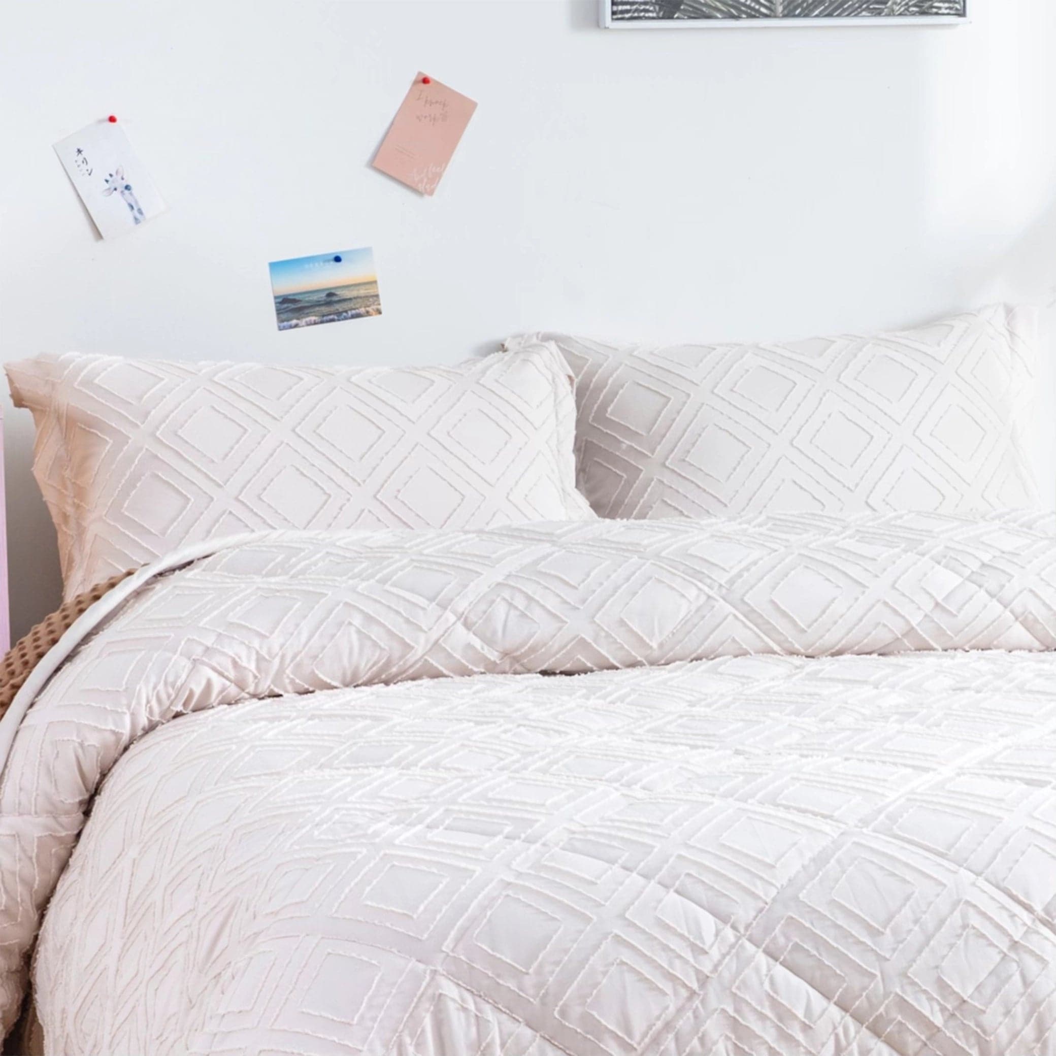 MyTickie Beige Mocha Pillow Case Set