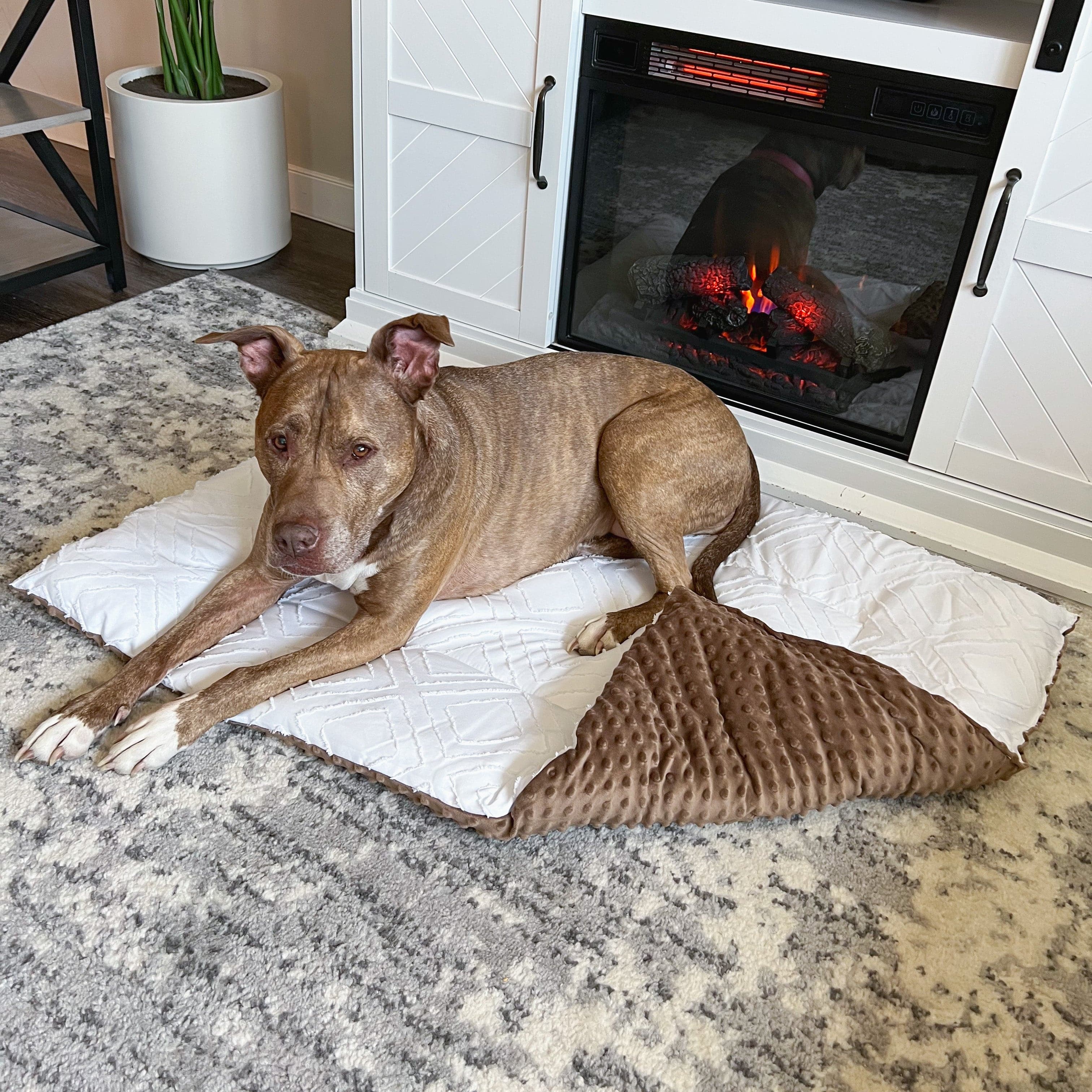 White Mocha Pet Bed Comforter