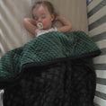 Load image into Gallery viewer, Midnight Emerald Baby Comforter
