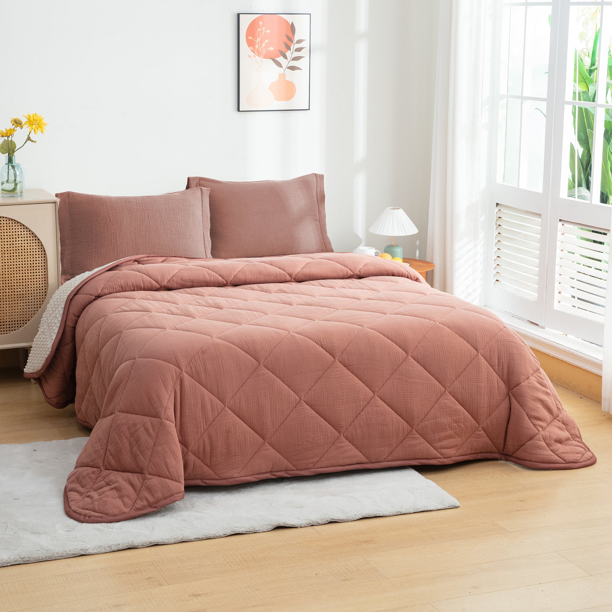 LUXE Terracotta Comforter