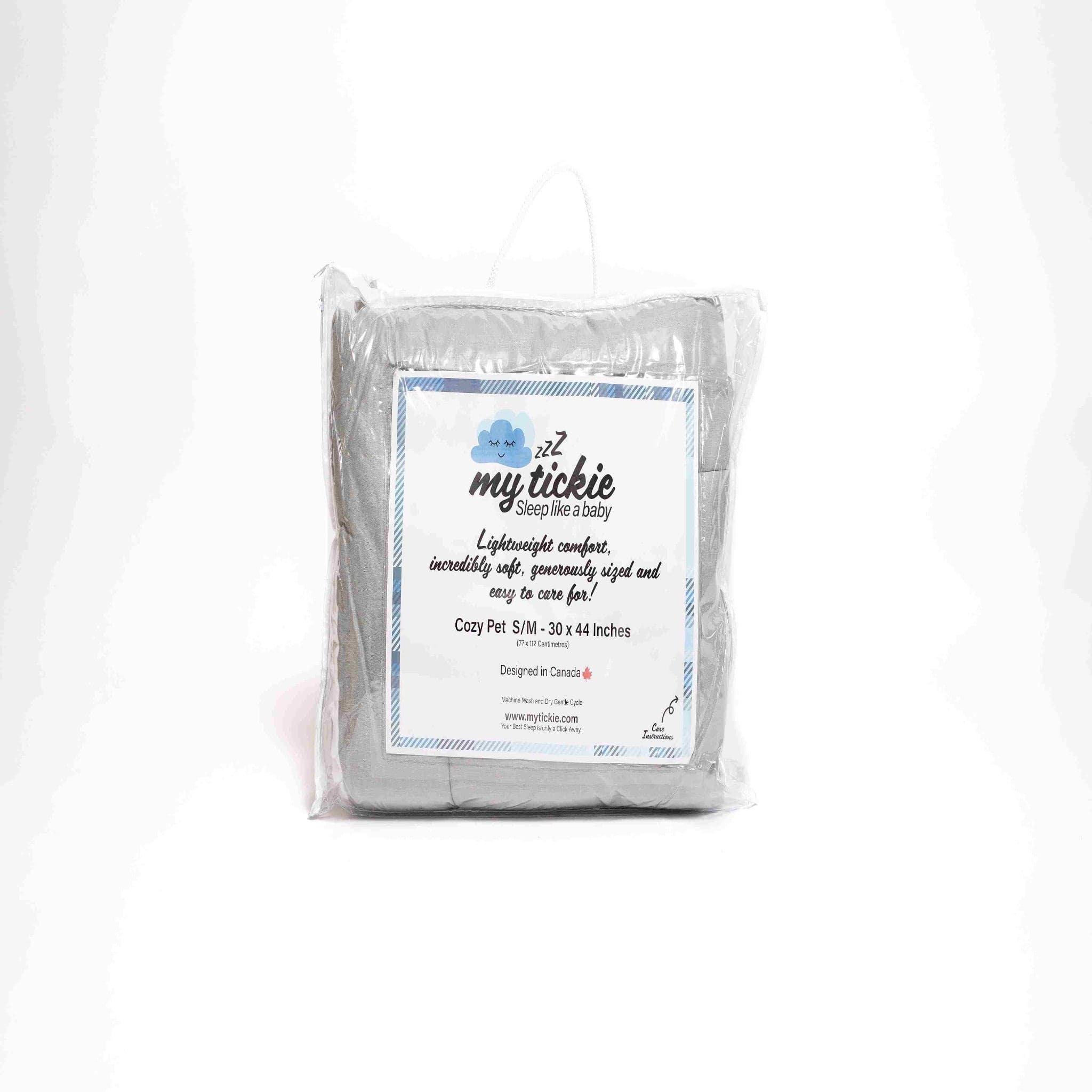 Quilted Grey Pet Bed Comforter