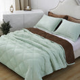 Load image into Gallery viewer, Mytickie Mint & Mocha Brown Comforter
