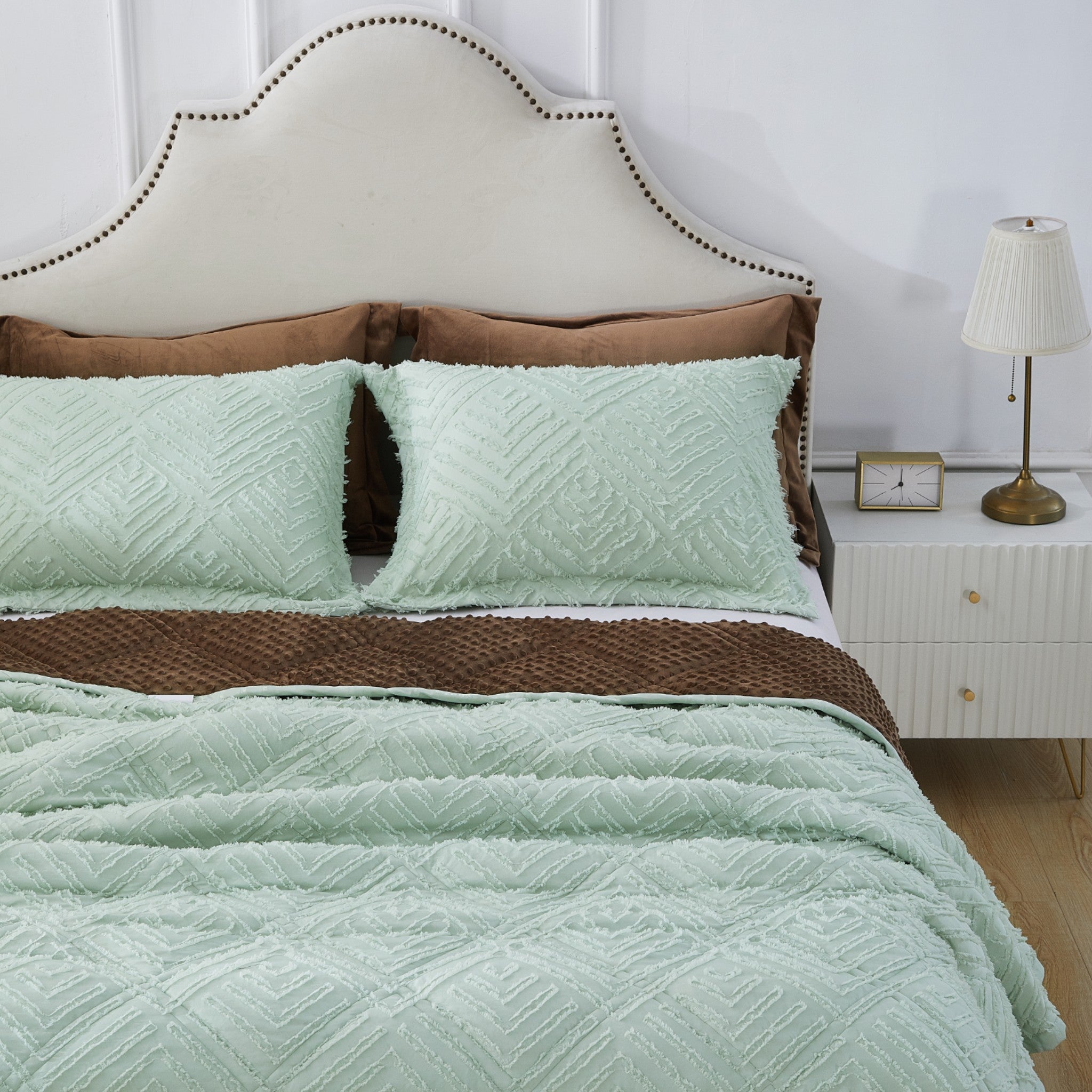 Mytickie Mint Pillow Shams (Set of 2)