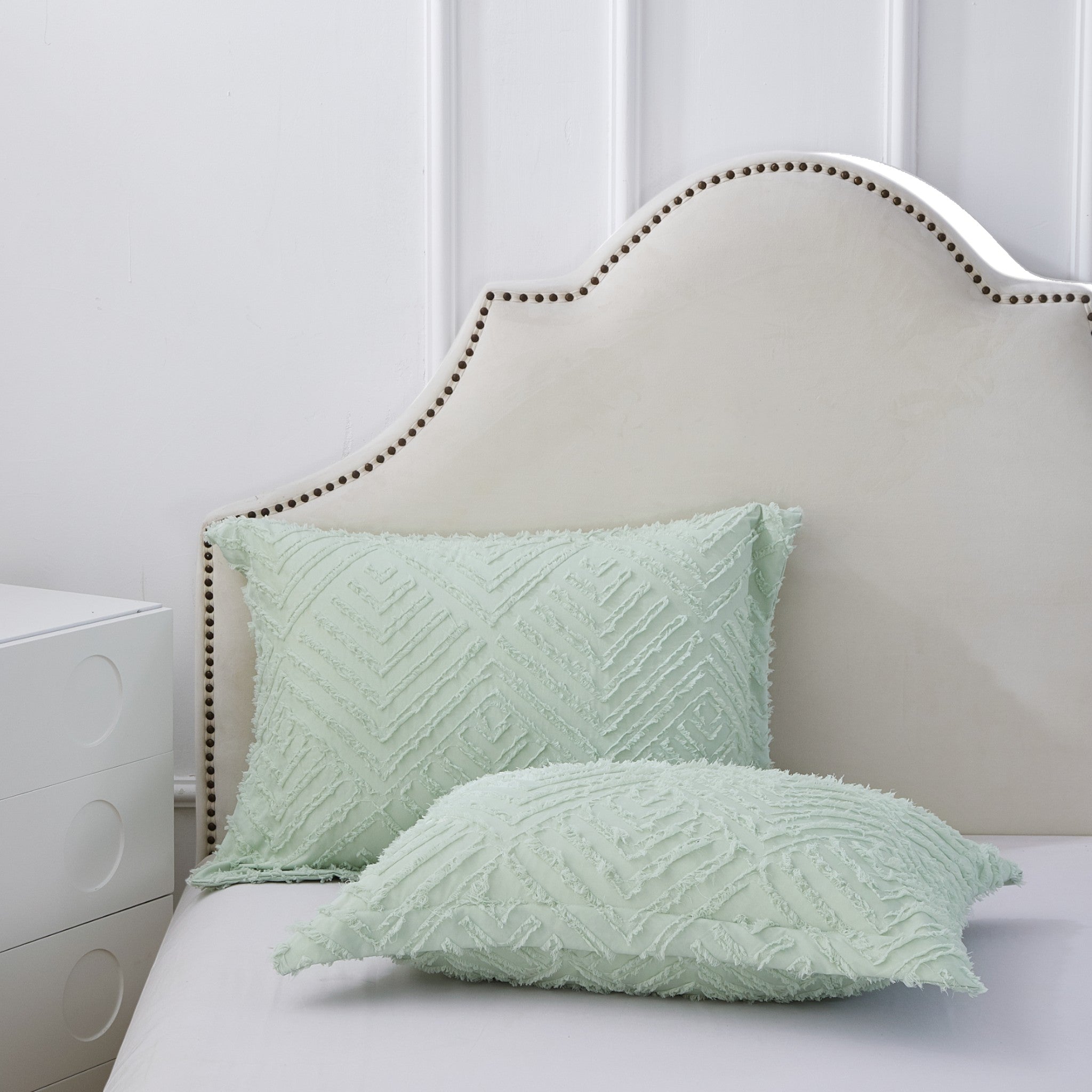 Mytickie Mint Pillow Shams (Set of 2)