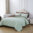 Load image into Gallery viewer, Mytickie Mint & Mocha Brown Comforter
