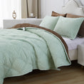 Load image into Gallery viewer, Mytickie Mint & Mocha Brown Comforter
