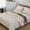 Load image into Gallery viewer, Mytickie Cream & Mocha Brown Comforter
