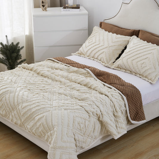 Mytickie Cream & Mocha Brown Comforter