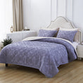 Load image into Gallery viewer, Mytickie Lavender & Beige Comforter
