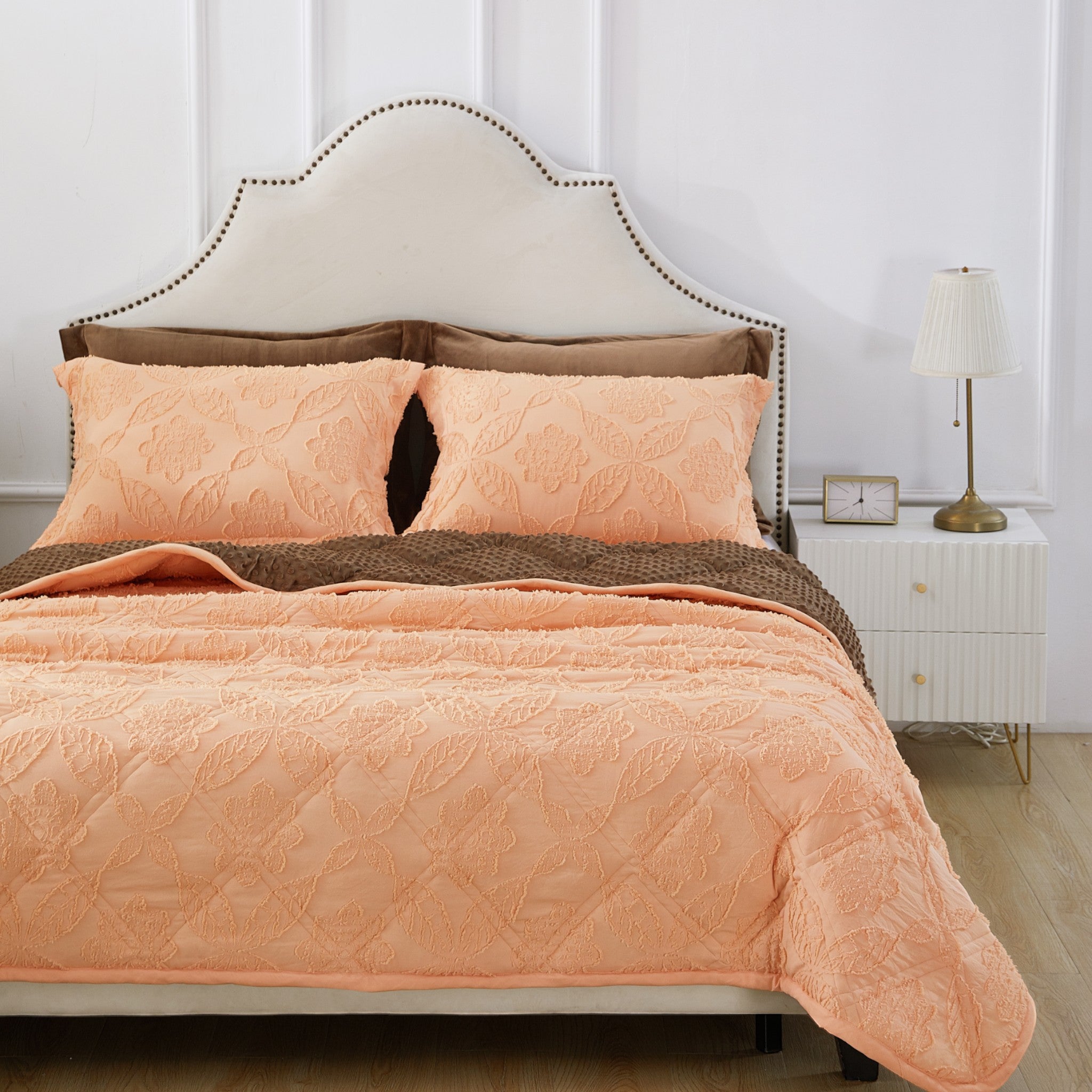 Mytickie Orange & Mocha Brown Comforter