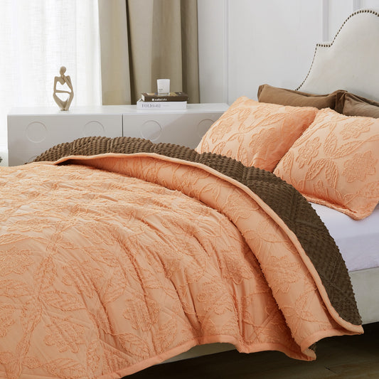 Mytickie Orange & Mocha Brown Comforter