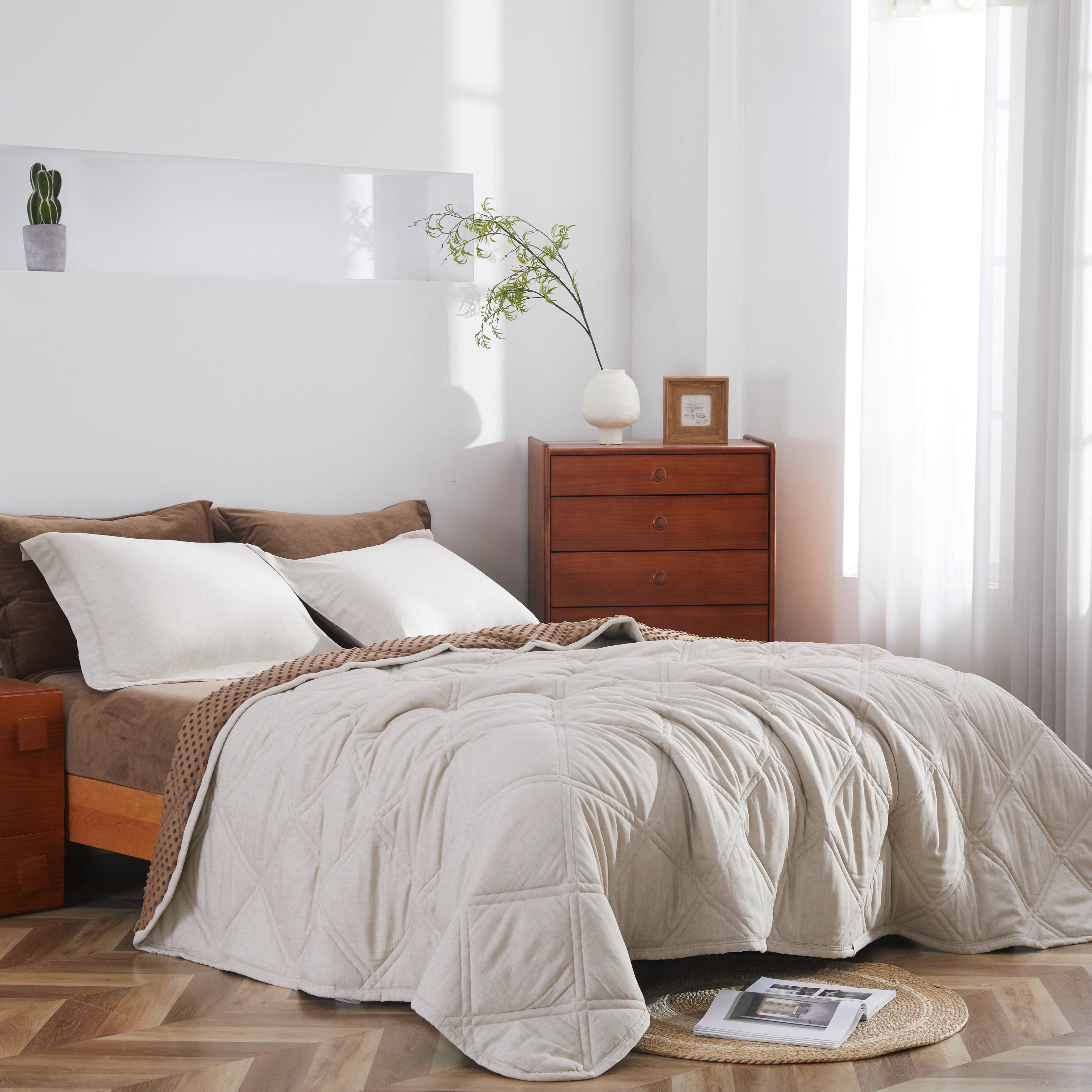 MyTickie Bamboo & Linen Comforter Set