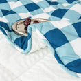 Load image into Gallery viewer, Check Me Out Blue Comforter
