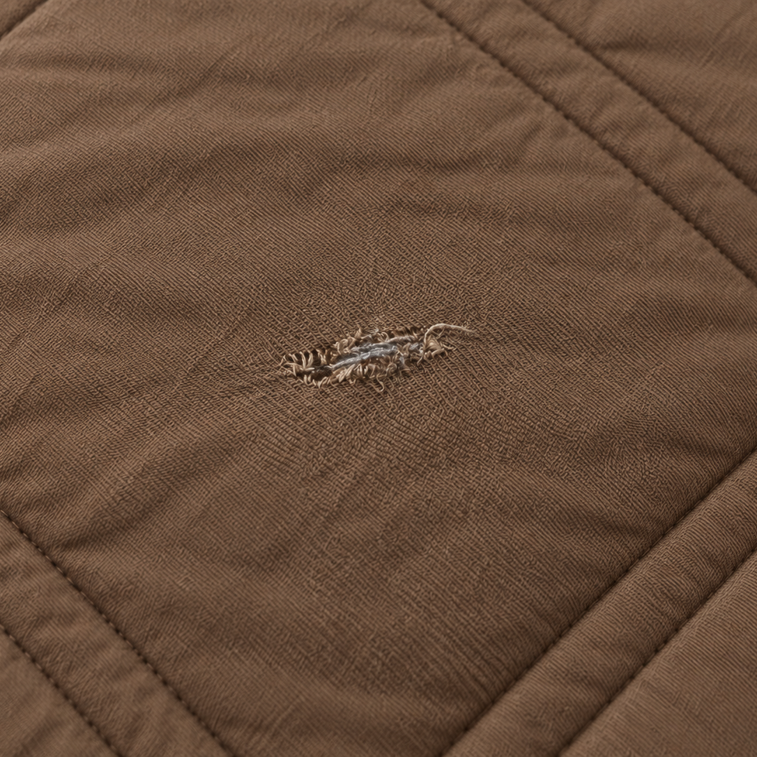 Bamboo & Linen Comforter Set | Mocha Brown King | Second Chance | Minor Tear