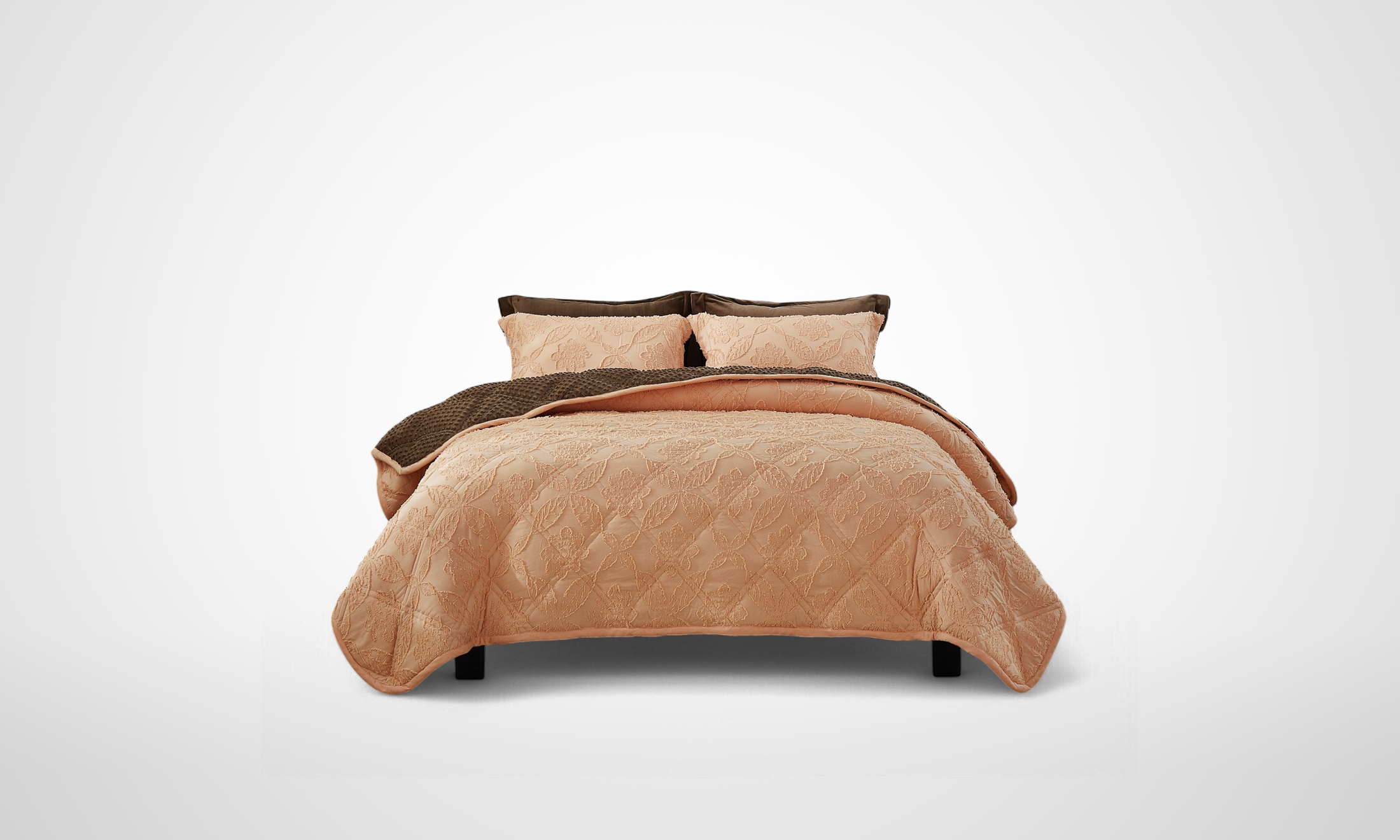 Orange & Mocha Brown 6 Piece Bed-in-a-Bag