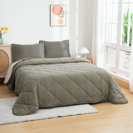 LUXE Sage Grey Comforter