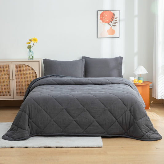 LUXE Steel Grey Comforter