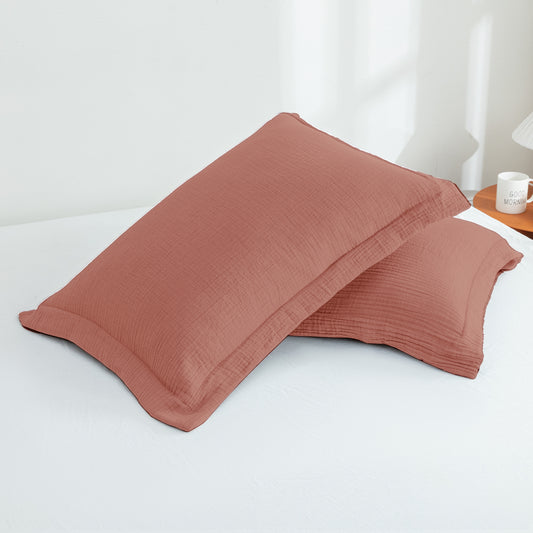 LUXE Terracotta Pillow Case Set