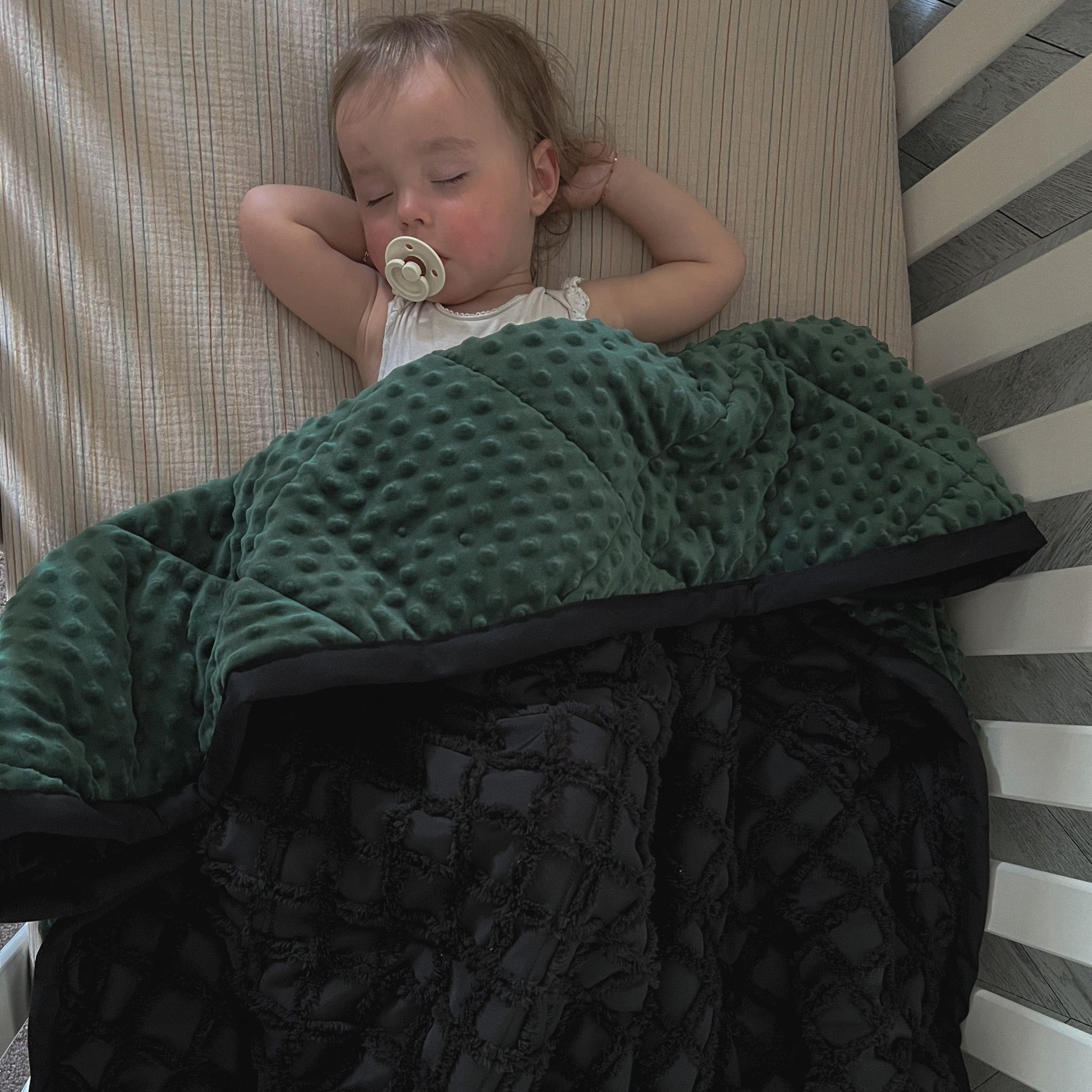 Midnight Emerald Baby Comforter