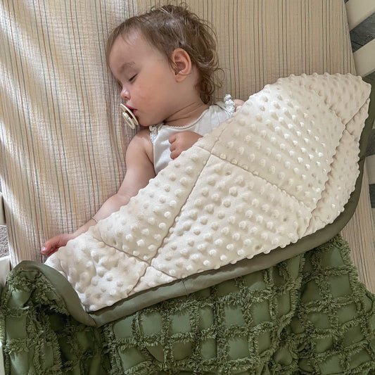 Sage Cream Baby Comforter