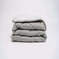 Load image into Gallery viewer, Quilted Grey Baby Comforter
