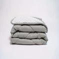 Load image into Gallery viewer, Quilted Grey Baby Blanket
