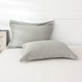 Load image into Gallery viewer, Quilted Grey Pillow Case Set
