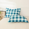 Load image into Gallery viewer, Check Me Out Blue Pillow Case Set
